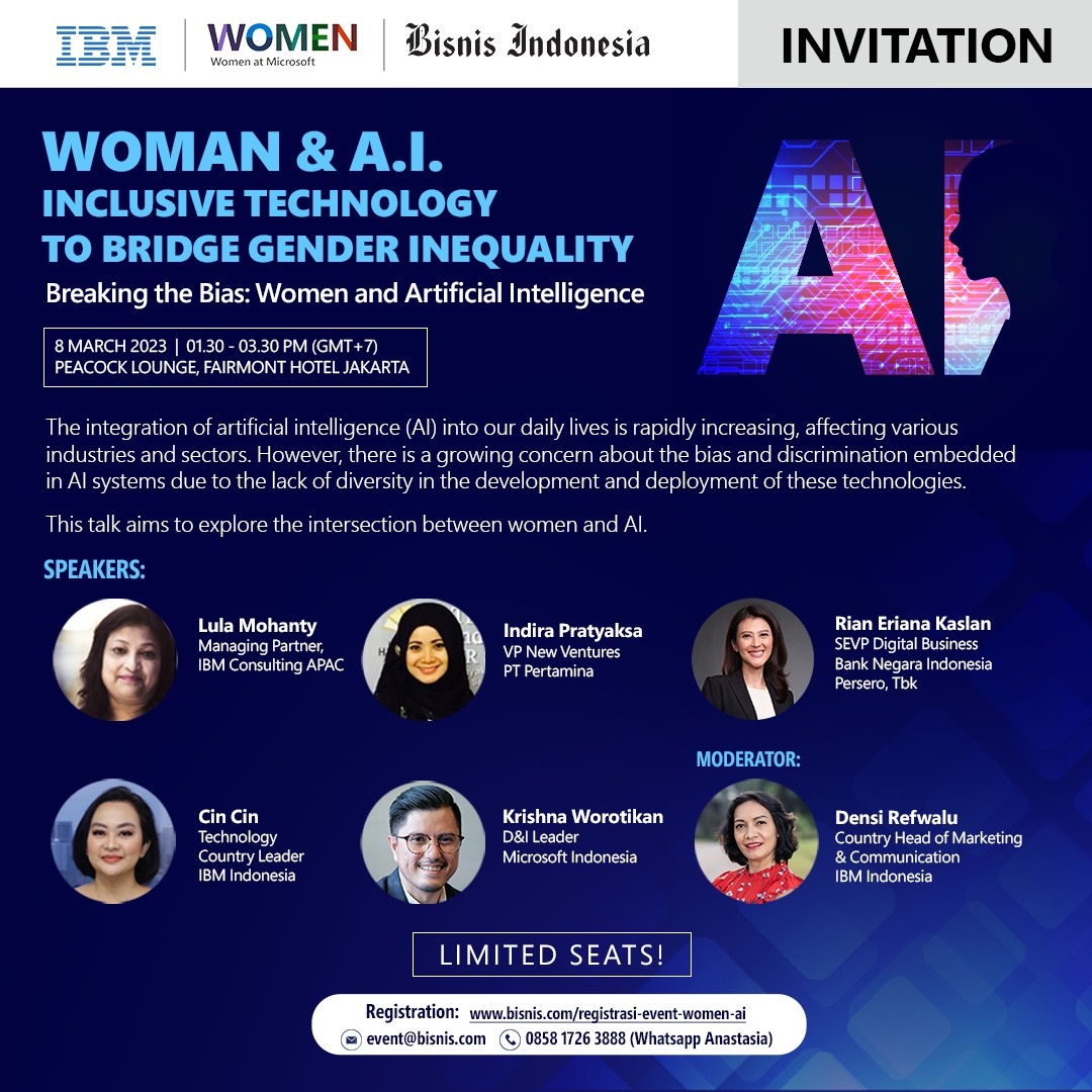 Woman & A.I. Inclusive Technology to Bridge Gender Inequality "Breaking the Bias: Women and Artificial Intelligence"
