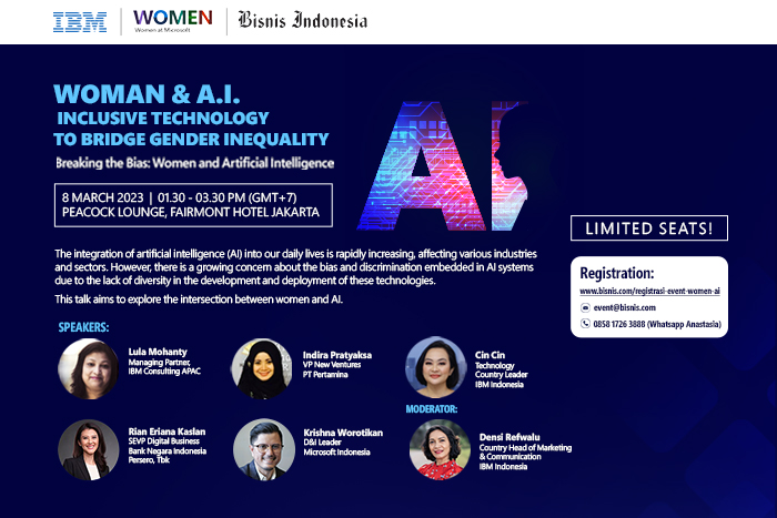 Woman & A.I. Inclusive Technology to Bridge Gender Inequality "Breaking the Bias: Women and Artificial Intelligence"