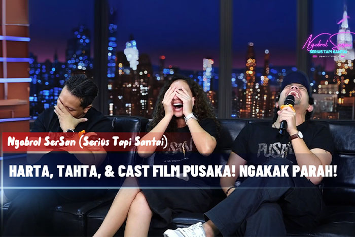 Coki Anwar Gak Kuat Nahan Ketawa Bareng Sahila Hisyam Dan Bukie B. Mansyur Saat Promo Film Pusaka