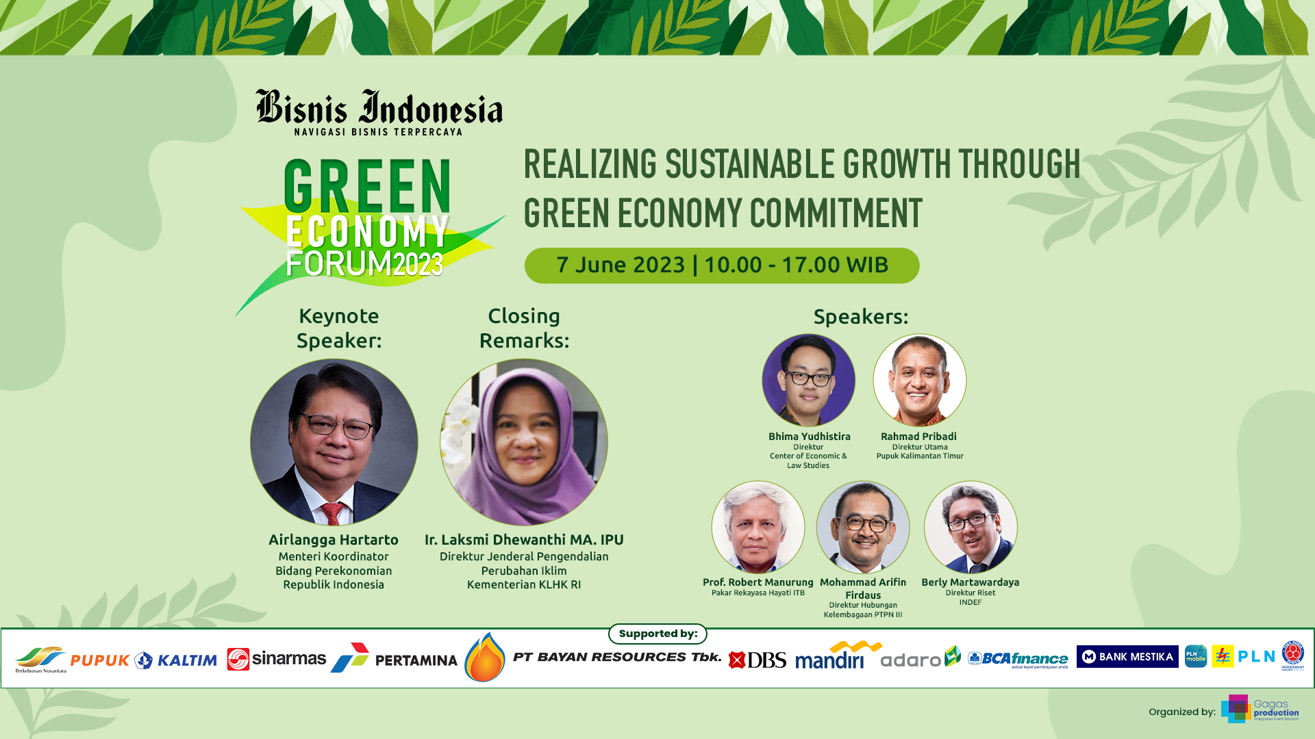 Bisnis Indonesia Green Economy Forum 2023 Day 2 - Realizing Sustainable Growth through Green Economy Commitment