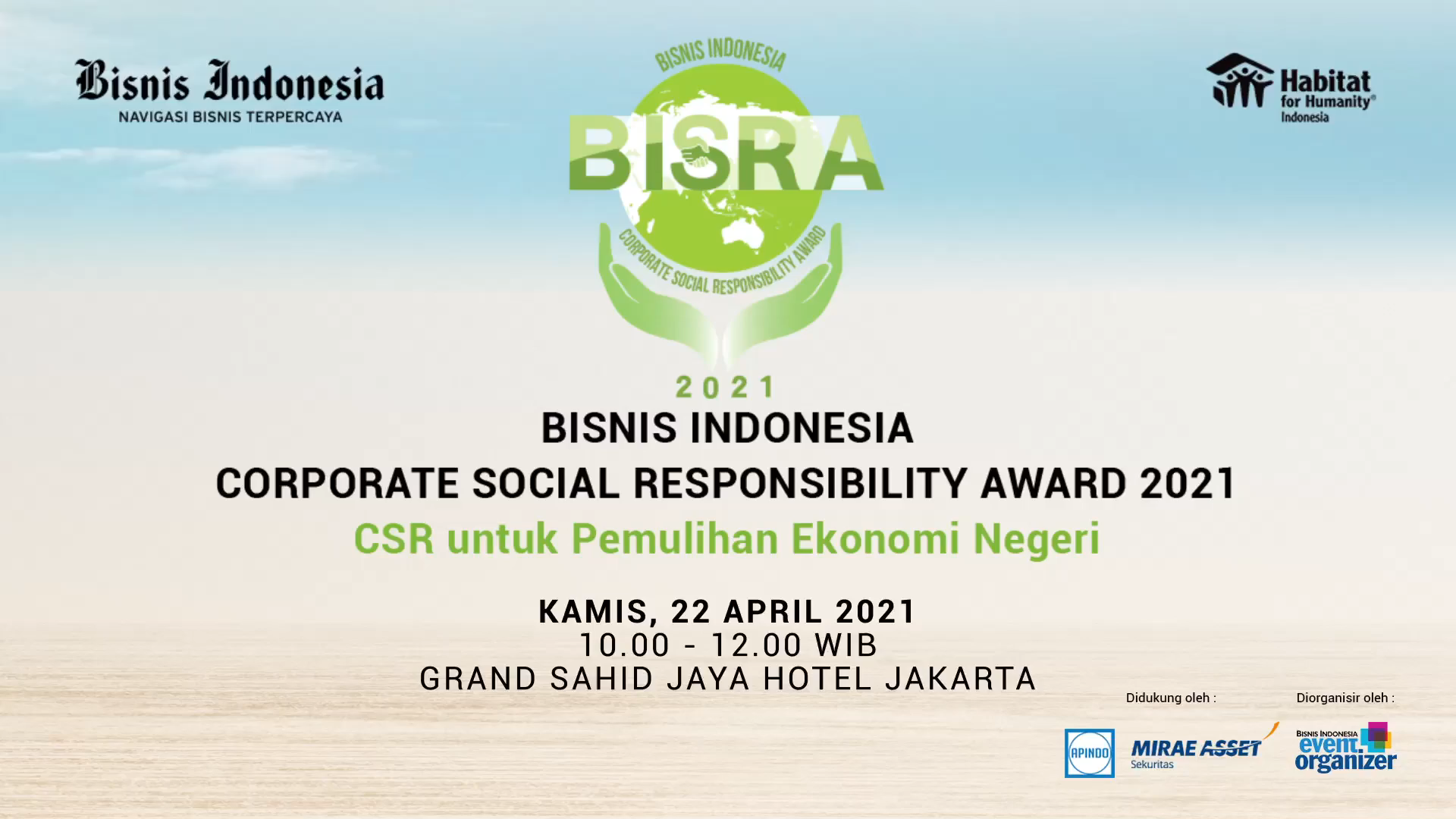 Bisnis Indonesia CSR Award (BISRA) 2021