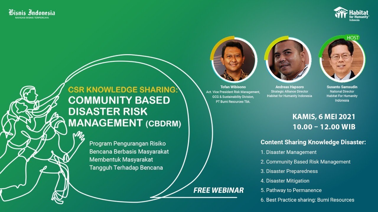 CSR Knowledge Sharing: Community Based Disaster Risk Management (CBDRM)