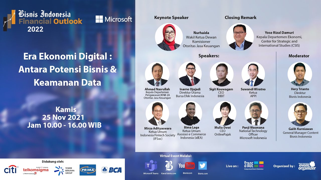 Bisnis Indonesia Financial Outlook (BIFO) 2022 "Era Ekonomi Digital: Antara Potensi Bisnis & Keamanan Data" [HARI KEDUA]